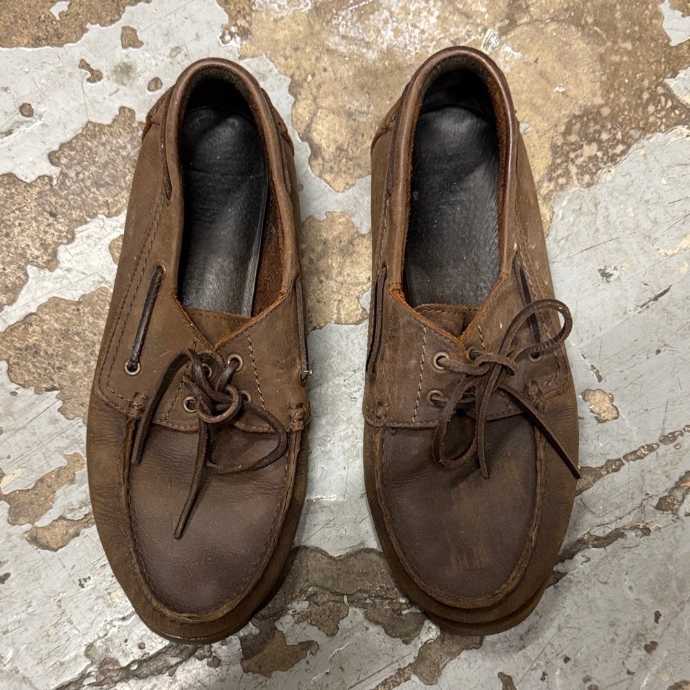 Mango Men's Dark Brown Boat Shoes